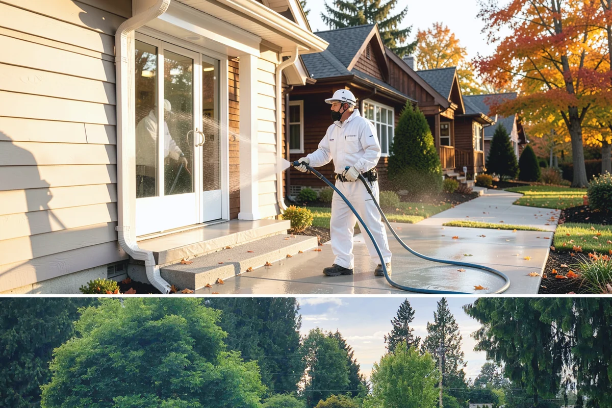 Roof Debris Removal in Bonney Lake, Pierce County, WA - Late fall after the leaves drop is ideal, with a spring visit to clear winter accumulation.