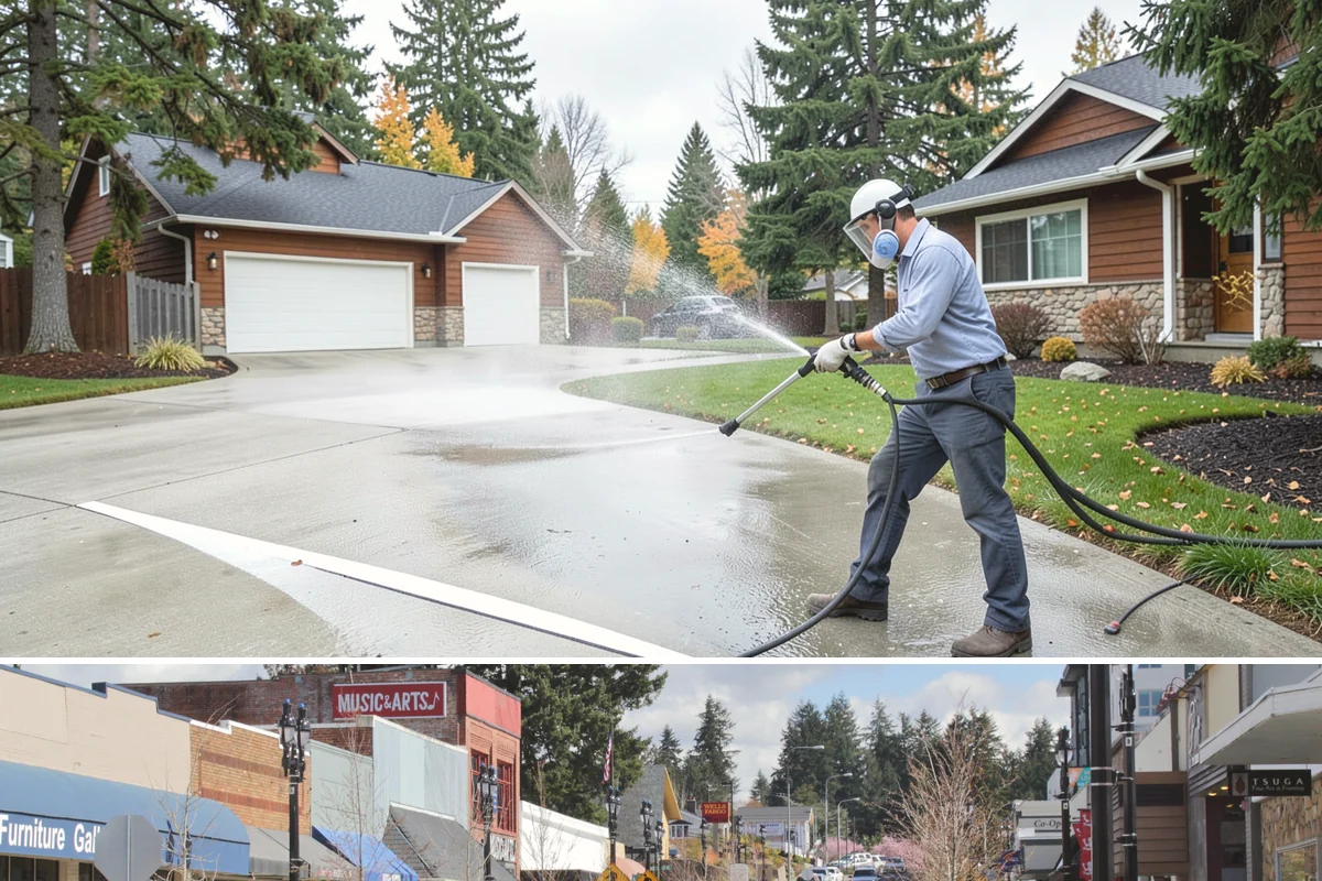 Roof Debris Removal in Bothell, King County, WA - Late fall after the leaves drop is ideal, with a spring visit to clear winter accumulation.