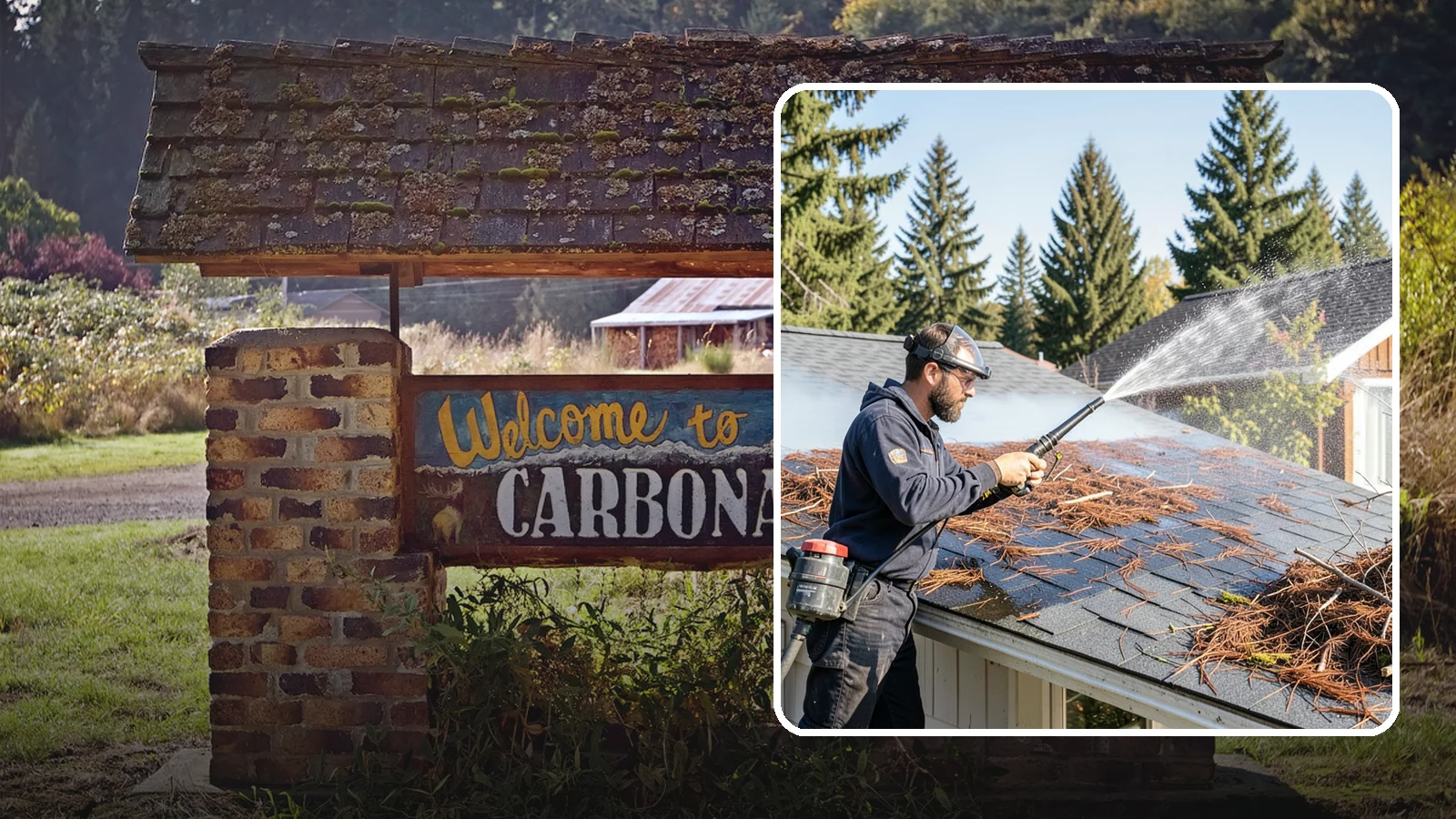 Roof Debris Removal in Carbonado, Pierce County, WA - Roof debris removal that clears needles, leaves, and branches that pile up under Washington's evergreen canopy.