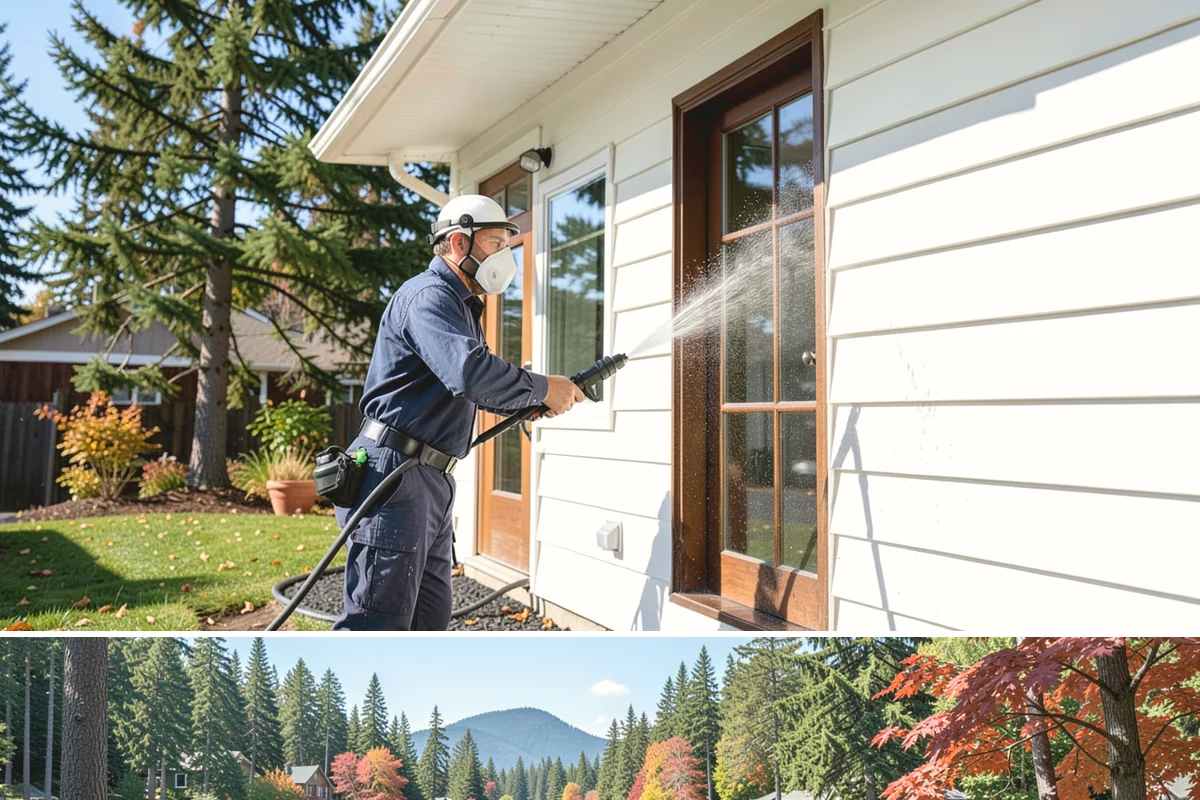 Roof Debris Removal in Covington, King County, WA - Late fall after the leaves drop is ideal, with a spring visit to clear winter accumulation.