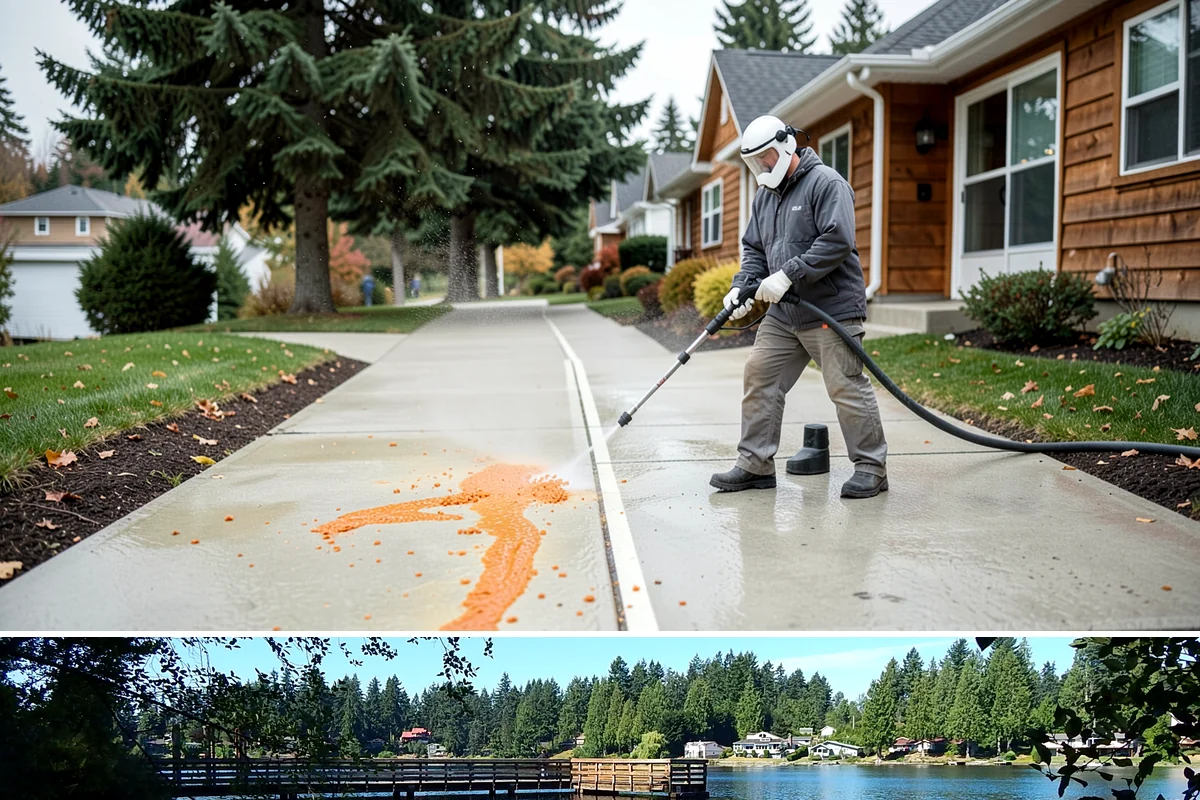 Roof Debris Removal in Federal Way, King County, WA - Late fall after the leaves drop is ideal, with a spring visit to clear winter accumulation.