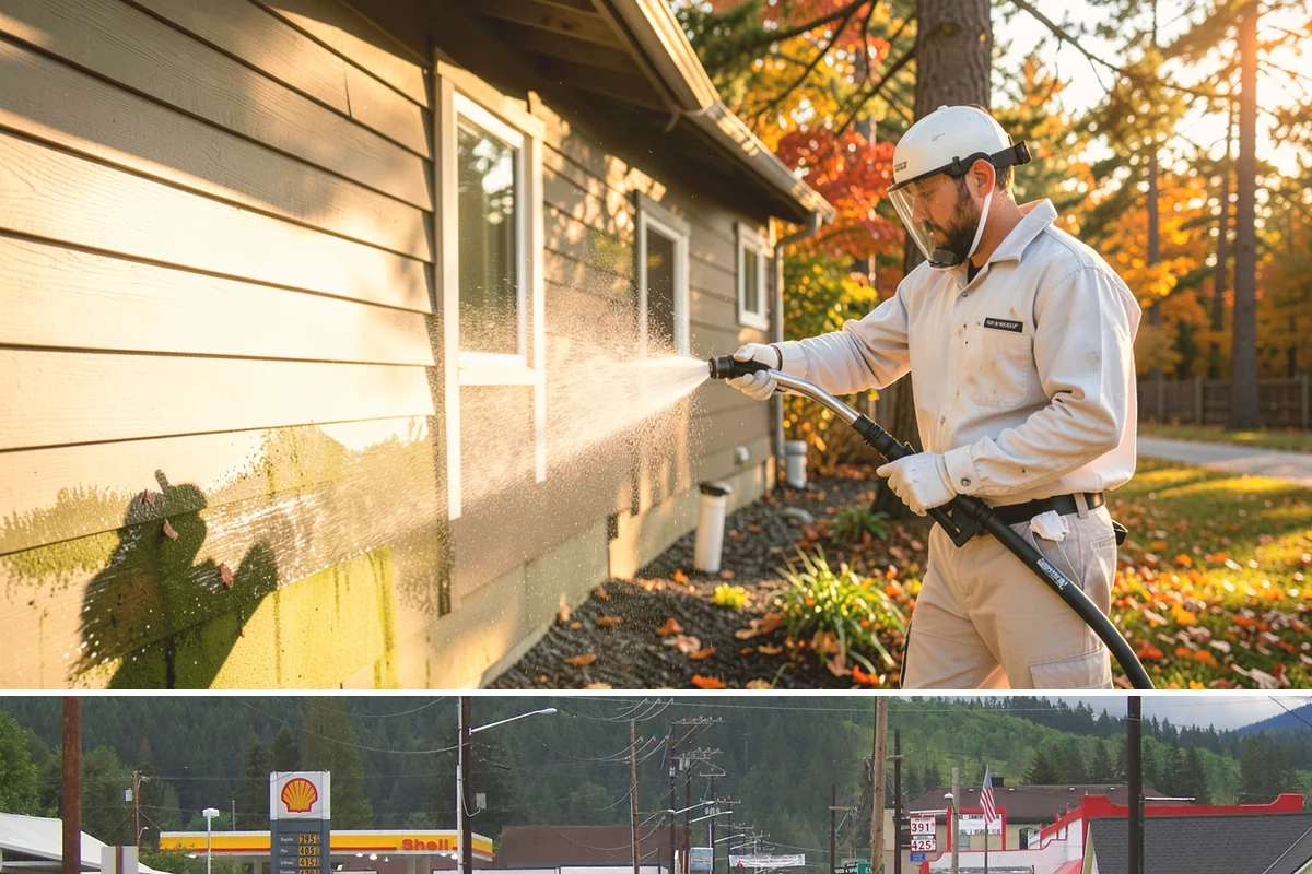 Roof Debris Removal in Granite Falls, Snohomish County, WA - Late fall after the leaves drop is ideal, with a spring visit to clear winter accumulation.