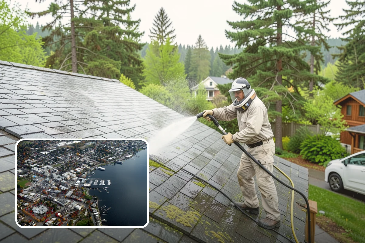 Roof Debris Removal in Kirkland, King County, WA - Restores proper rainwater drainage across the roof