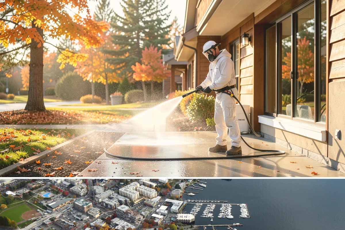 Roof Debris Removal in Kirkland, King County, WA - Late fall after the leaves drop is ideal, with a spring visit to clear winter accumulation.