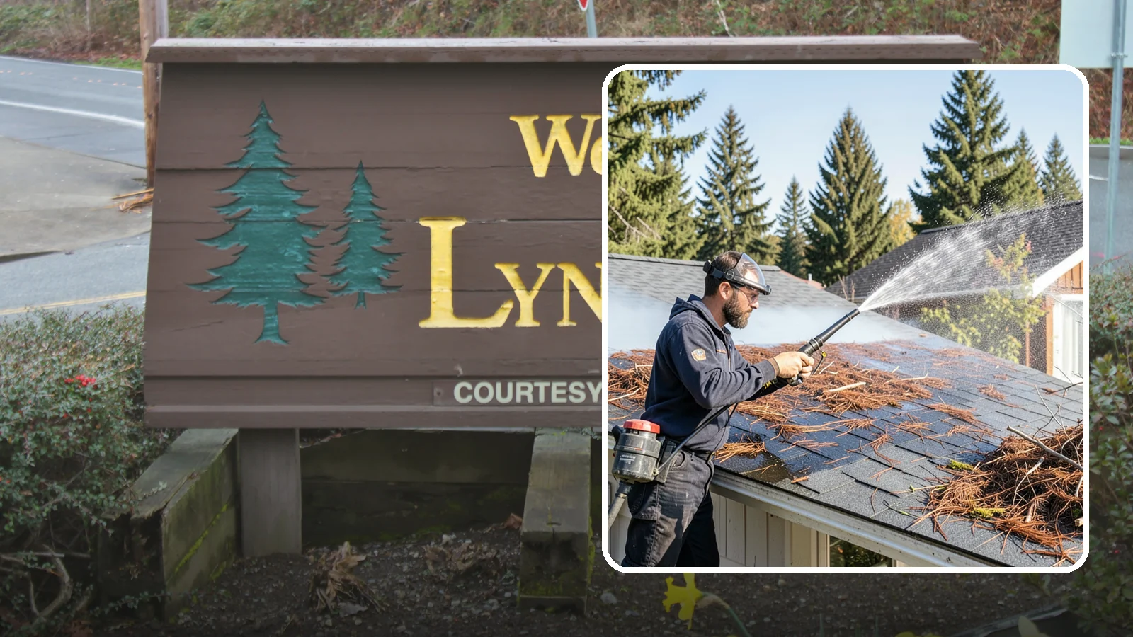 Roof Debris Removal in Lynnwood, Snohomish County, WA - Roof debris removal that clears needles, leaves, and branches that pile up under Washington's evergreen canopy.