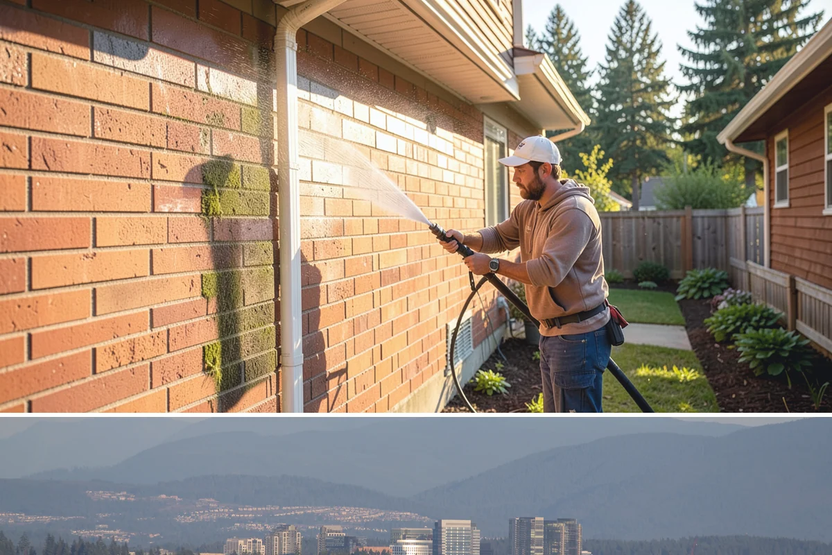 Roof Debris Removal in Medina, King County, WA - Late fall after the leaves drop is ideal, with a spring visit to clear winter accumulation.