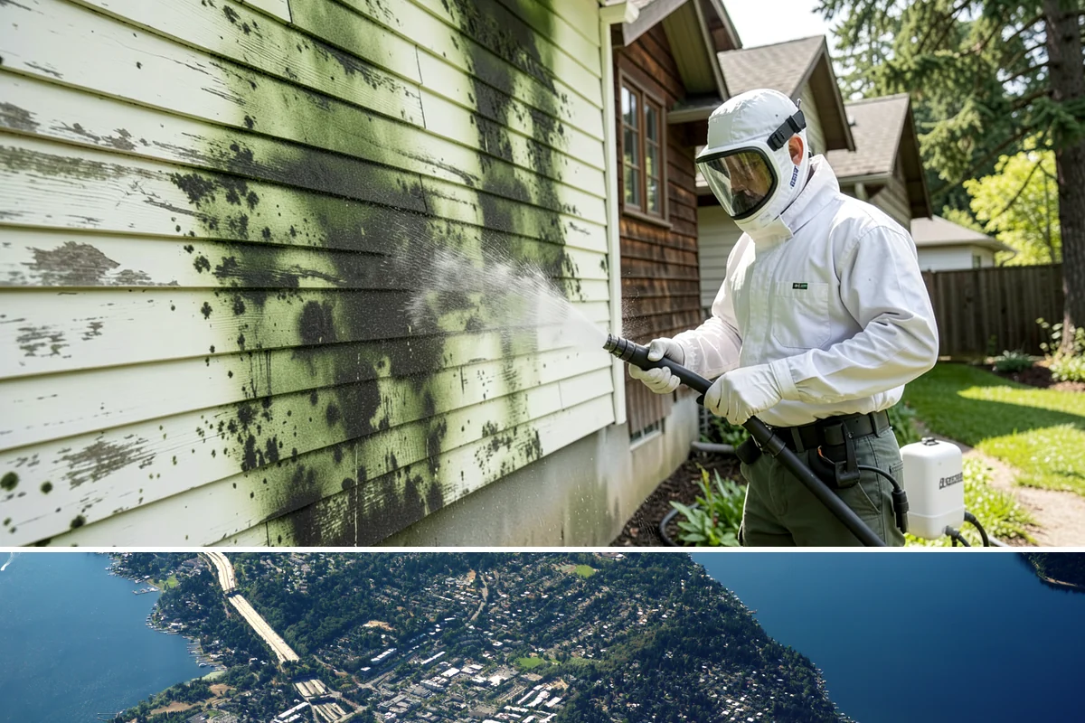 Roof Debris Removal in Mercer Island, King County, WA - Late fall after the leaves drop is ideal, with a spring visit to clear winter accumulation.