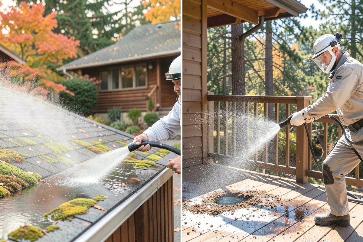 Roof Debris Removal in Mill Creek, Snohomish County, WA - Inspect valleys, eaves, and behind rooftop obstructions