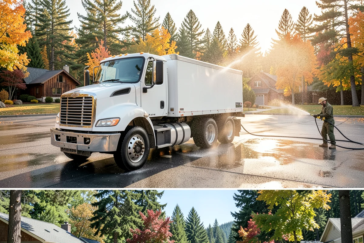 Roof Debris Removal in Orting, Pierce County, WA - Late fall after the leaves drop is ideal, with a spring visit to clear winter accumulation.