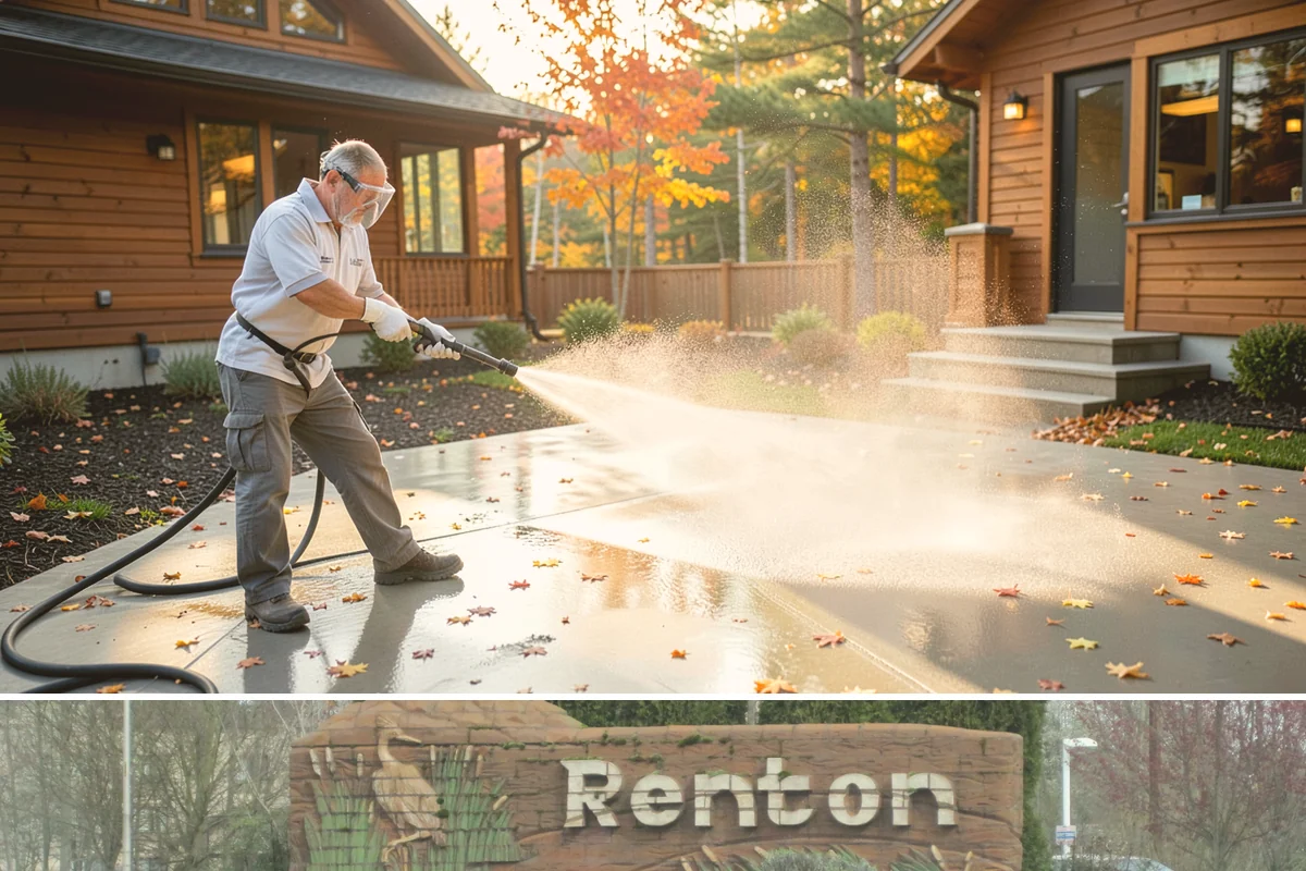 Roof Debris Removal in Renton, King County, WA - Late fall after the leaves drop is ideal, with a spring visit to clear winter accumulation.