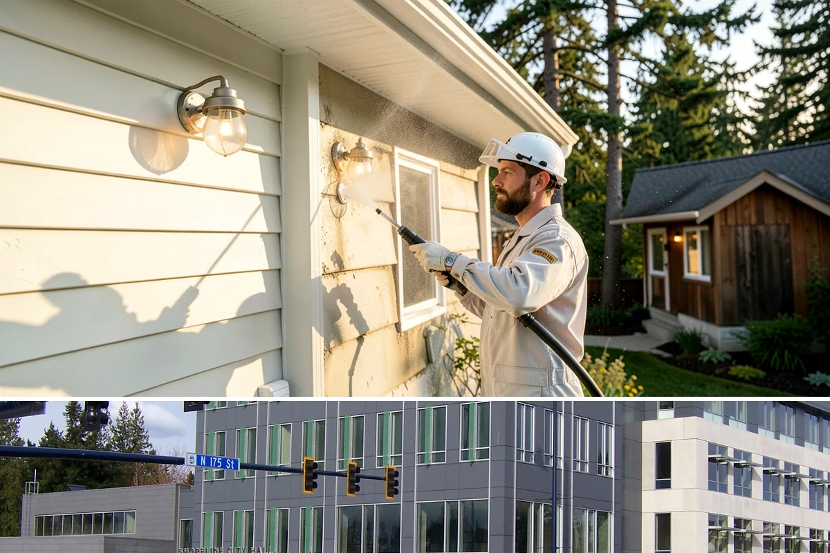 Roof Debris Removal in Shoreline, King County, WA - Late fall after the leaves drop is ideal, with a spring visit to clear winter accumulation.