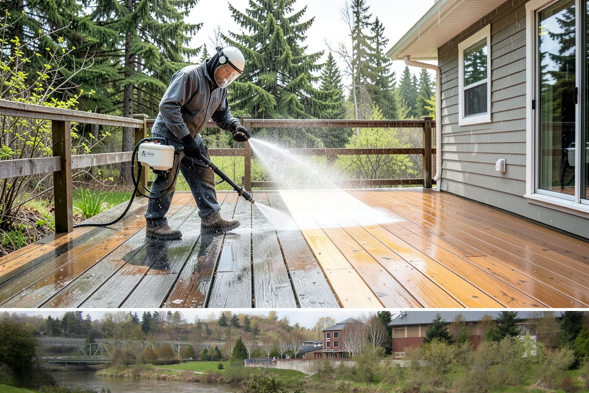 Roof Debris Removal in Tukwila, King County, WA - Late fall after the leaves drop is ideal, with a spring visit to clear winter accumulation.