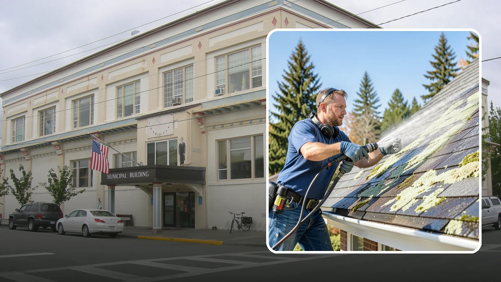 Roof Lichen Removal in Anacortes, Skagit County, WA - Careful lichen removal that lifts stubborn, root-like growth from Washington roofs without tearing up the surface.