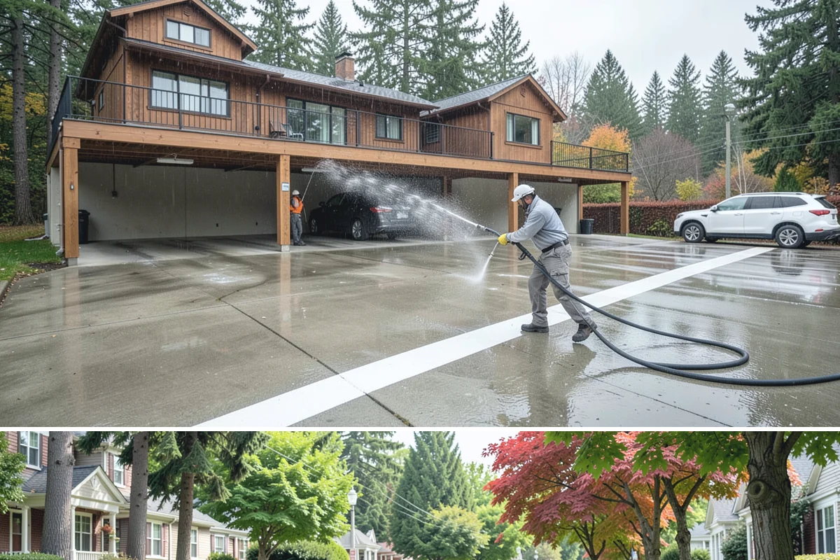 Roof Lichen Removal in Beaux Arts Village, King County, WA - Treat lichen during dry summer weather so extended dwell treatments are not diluted by rain.