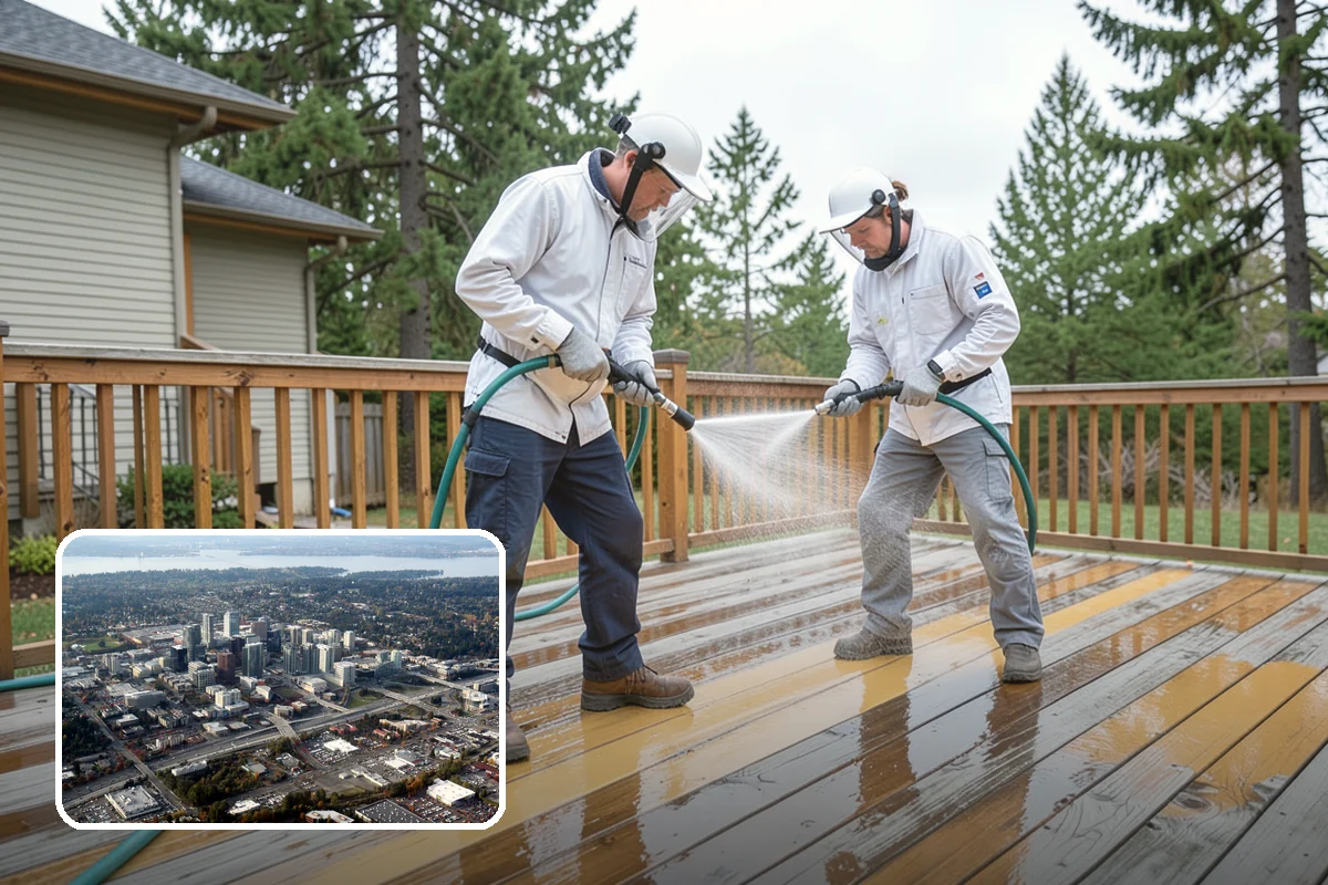 Roof Lichen Removal in Bellevue, King County, WA - Removes deeply anchored lichen that resists ordinary washing