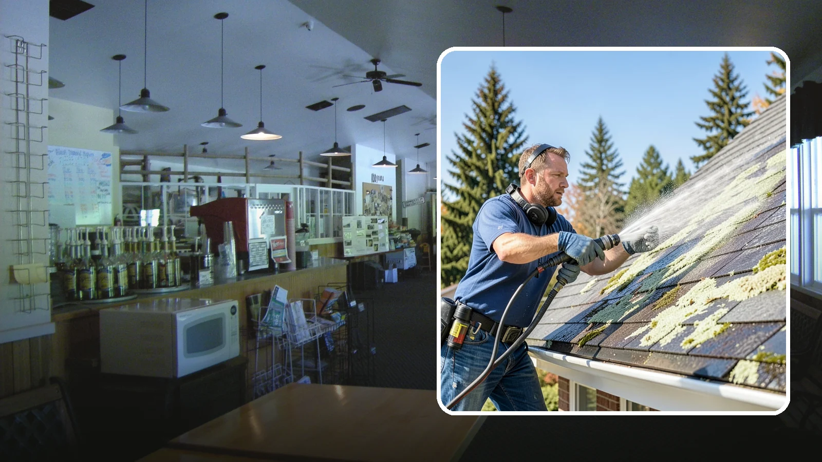 Roof Lichen Removal in Black Diamond, King County, WA - Careful lichen removal that lifts stubborn, root-like growth from Washington roofs without tearing up the surface.