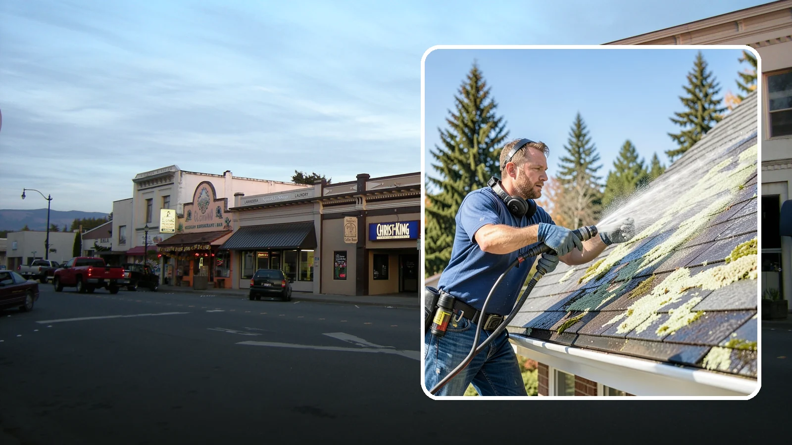 Roof Lichen Removal in Burlington, Skagit County, WA - Careful lichen removal that lifts stubborn, root-like growth from Washington roofs without tearing up the surface.