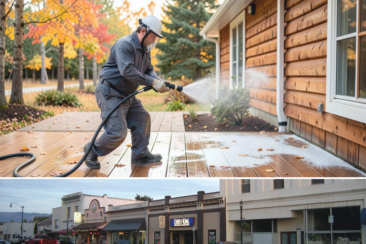 Roof Lichen Removal in Burlington, Skagit County, WA - Treat lichen during dry summer weather so extended dwell treatments are not diluted by rain.