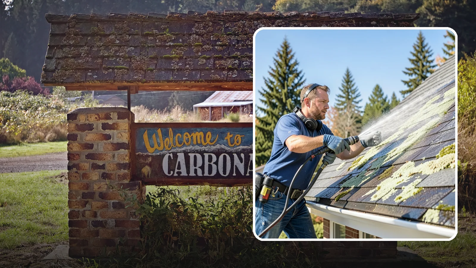 Roof Lichen Removal in Carbonado, Pierce County, WA - Careful lichen removal that lifts stubborn, root-like growth from Washington roofs without tearing up the surface.
