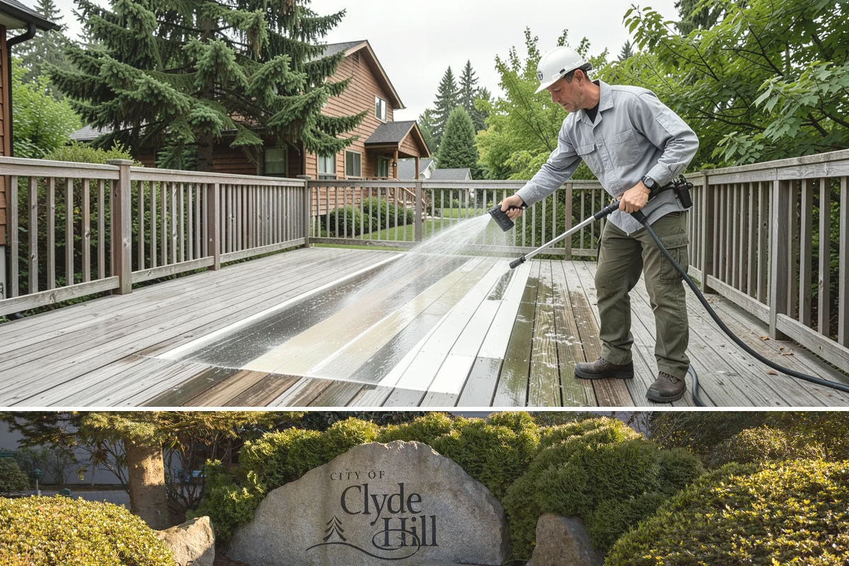 Roof Lichen Removal in Clyde Hill, King County, WA - Treat lichen during dry summer weather so extended dwell treatments are not diluted by rain.