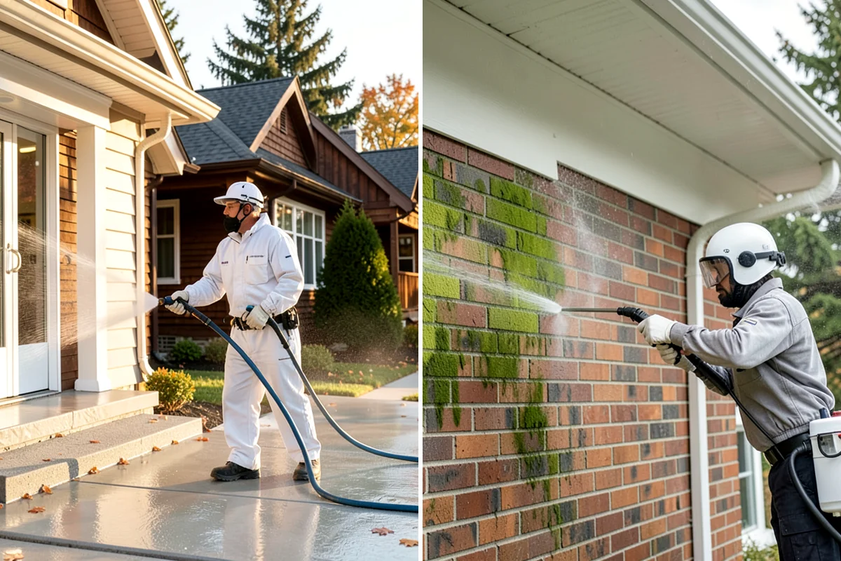 Roof Lichen Removal in Concrete, Skagit County, WA - Locate lichen colonies and assess how deeply they are bonded