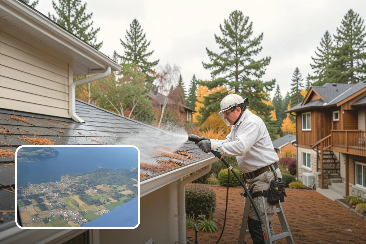 Roof Lichen Removal in Coupeville, Island County, WA - Removes deeply anchored lichen that resists ordinary washing