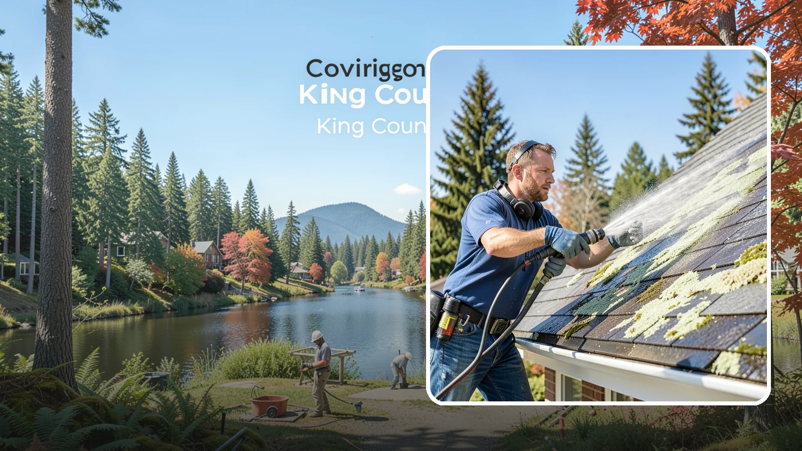 Roof Lichen Removal in Covington, King County, WA - Careful lichen removal that lifts stubborn, root-like growth from Washington roofs without tearing up the surface.