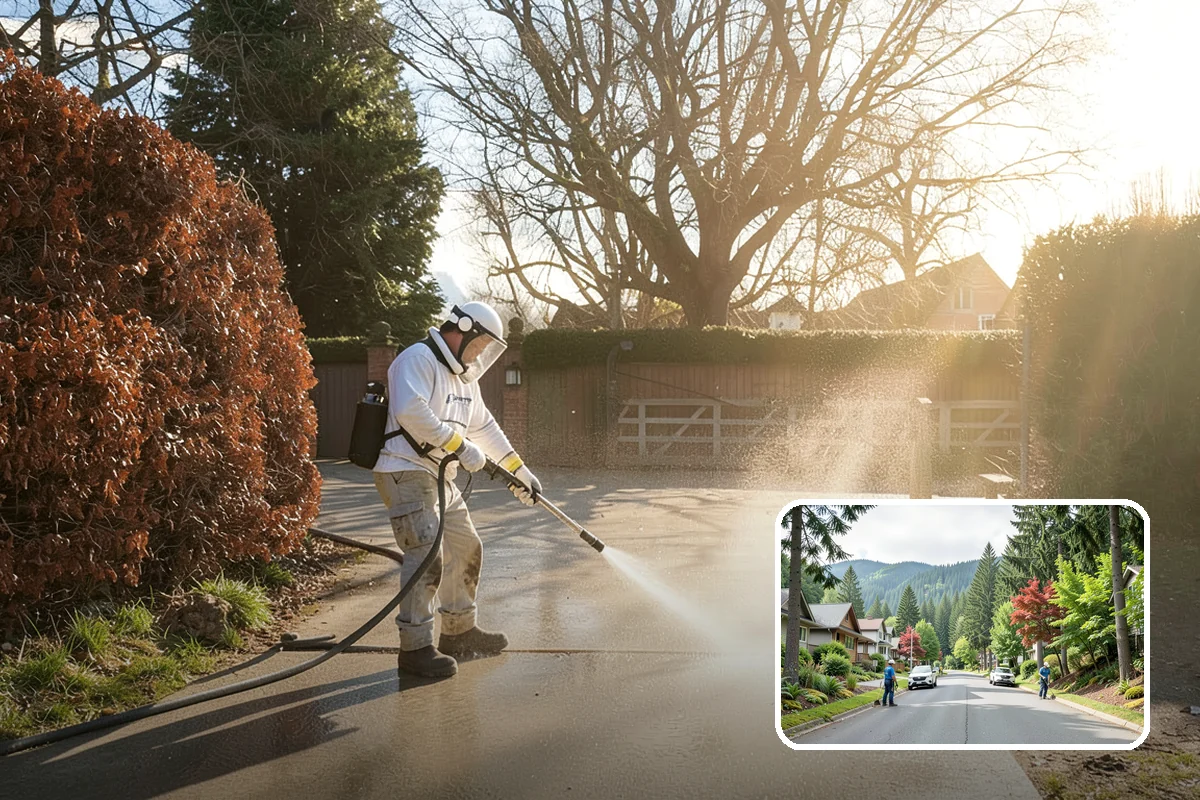 Roof Lichen Removal in Darrington, Snohomish County, WA - Removes deeply anchored lichen that resists ordinary washing