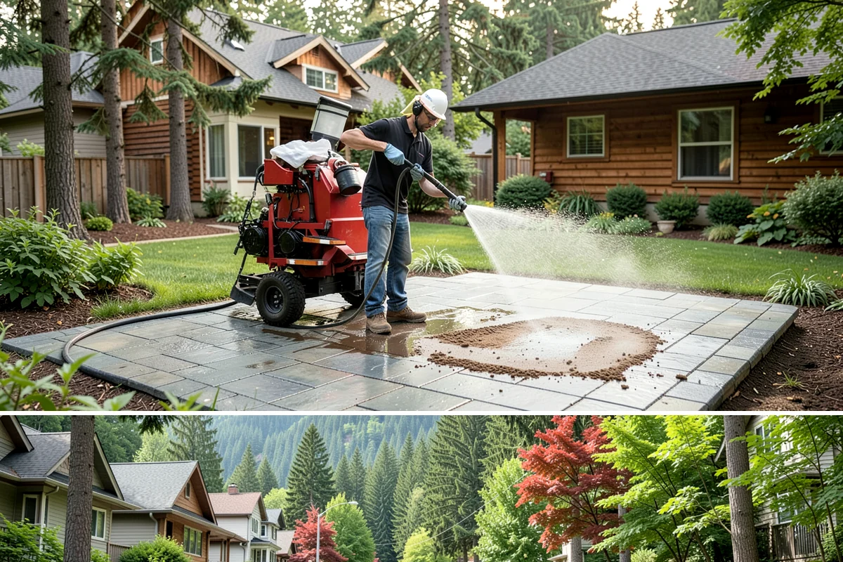 Roof Lichen Removal in Darrington, Snohomish County, WA - Treat lichen during dry summer weather so extended dwell treatments are not diluted by rain.