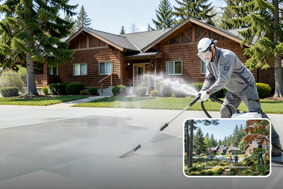 Roof Lichen Removal in Edgewood, Pierce County, WA - Removes deeply anchored lichen that resists ordinary washing