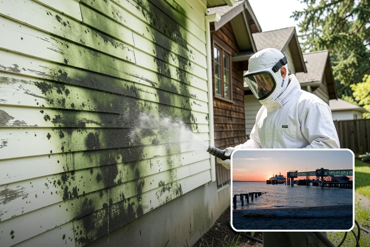 Roof Lichen Removal in Edmonds, Snohomish County, WA - Removes deeply anchored lichen that resists ordinary washing