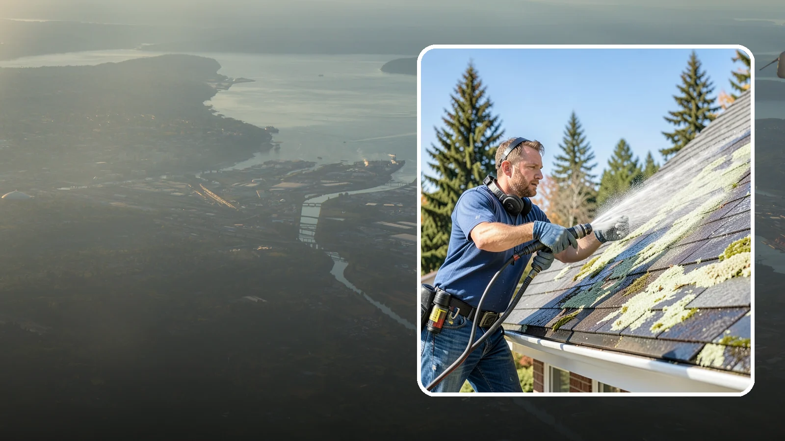 Roof Lichen Removal in Fife, Pierce County, WA - Careful lichen removal that lifts stubborn, root-like growth from Washington roofs without tearing up the surface.