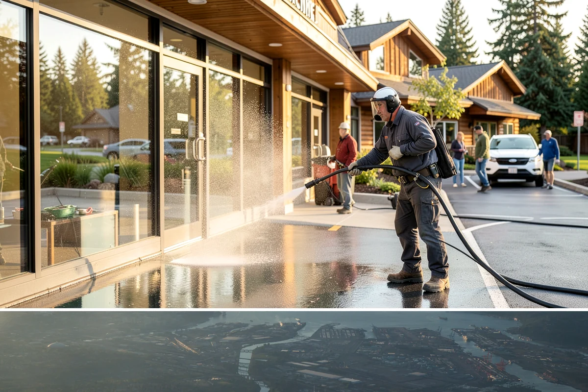 Roof Lichen Removal in Fife, Pierce County, WA - Treat lichen during dry summer weather so extended dwell treatments are not diluted by rain.