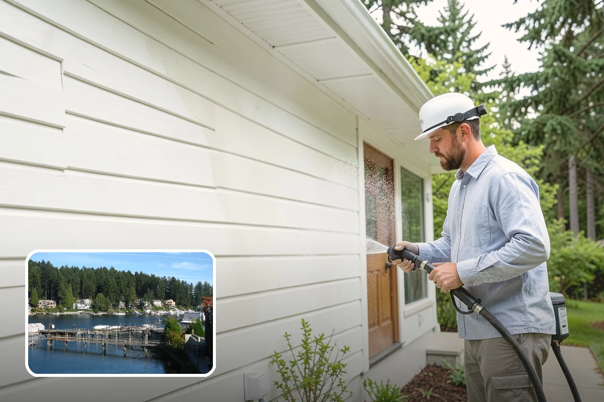 Roof Lichen Removal in Gig Harbor, Pierce County, WA - Removes deeply anchored lichen that resists ordinary washing