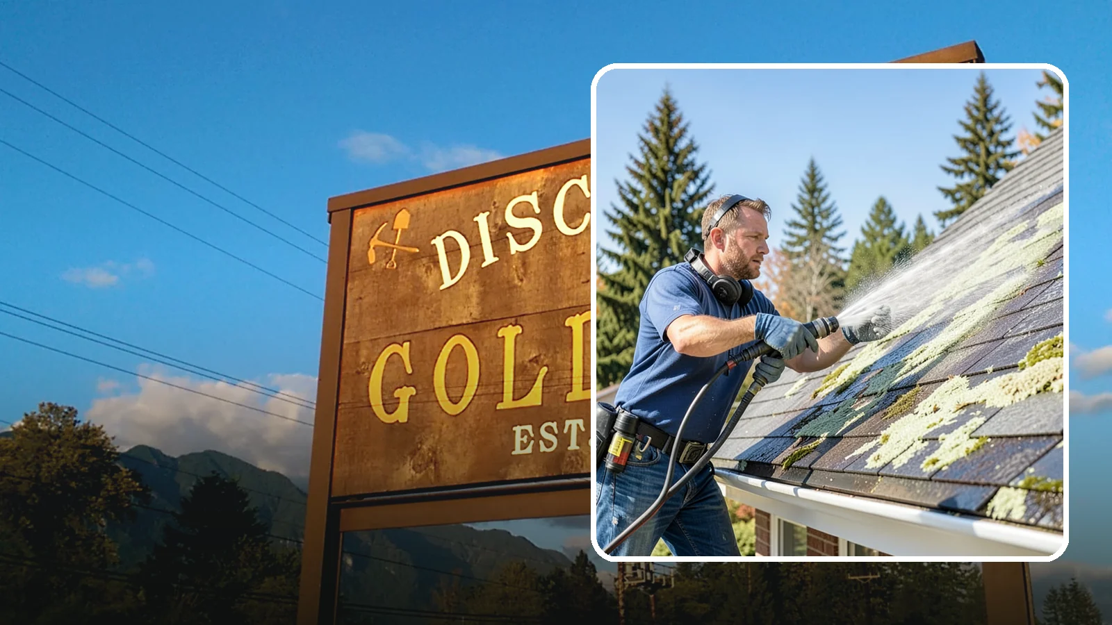 Roof Lichen Removal in Gold Bar, Snohomish County, WA - Careful lichen removal that lifts stubborn, root-like growth from Washington roofs without tearing up the surface.