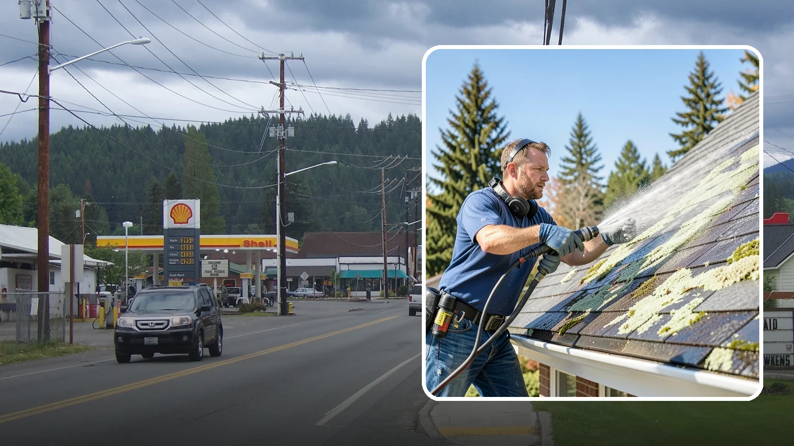 Roof Lichen Removal in Granite Falls, Snohomish County, WA - Careful lichen removal that lifts stubborn, root-like growth from Washington roofs without tearing up the surface.