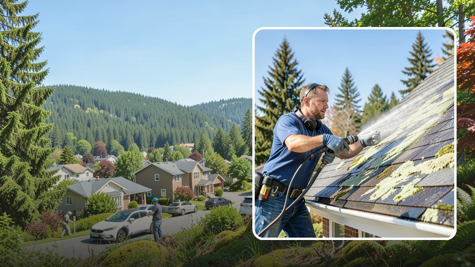 Roof Lichen Removal in Index, Snohomish County, WA - Careful lichen removal that lifts stubborn, root-like growth from Washington roofs without tearing up the surface.