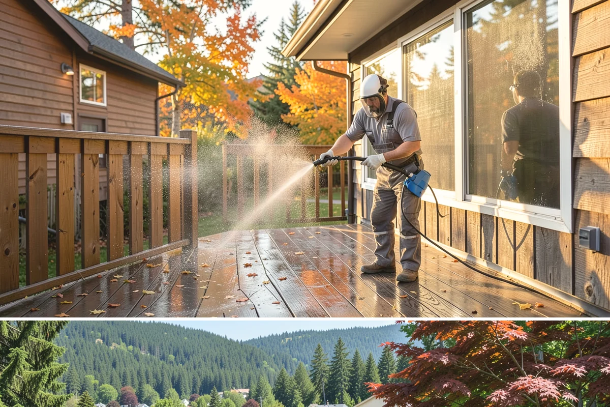 Roof Lichen Removal in Index, Snohomish County, WA - Treat lichen during dry summer weather so extended dwell treatments are not diluted by rain.