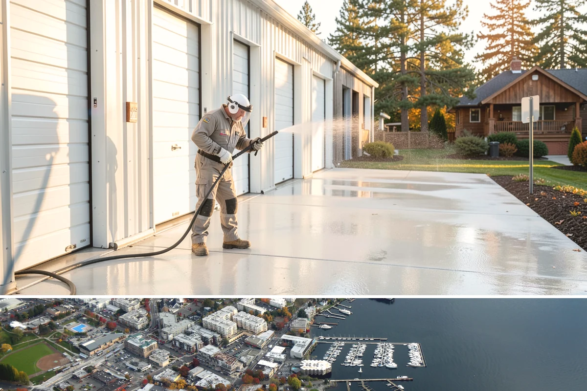 Roof Lichen Removal in Kirkland, King County, WA - Treat lichen during dry summer weather so extended dwell treatments are not diluted by rain.