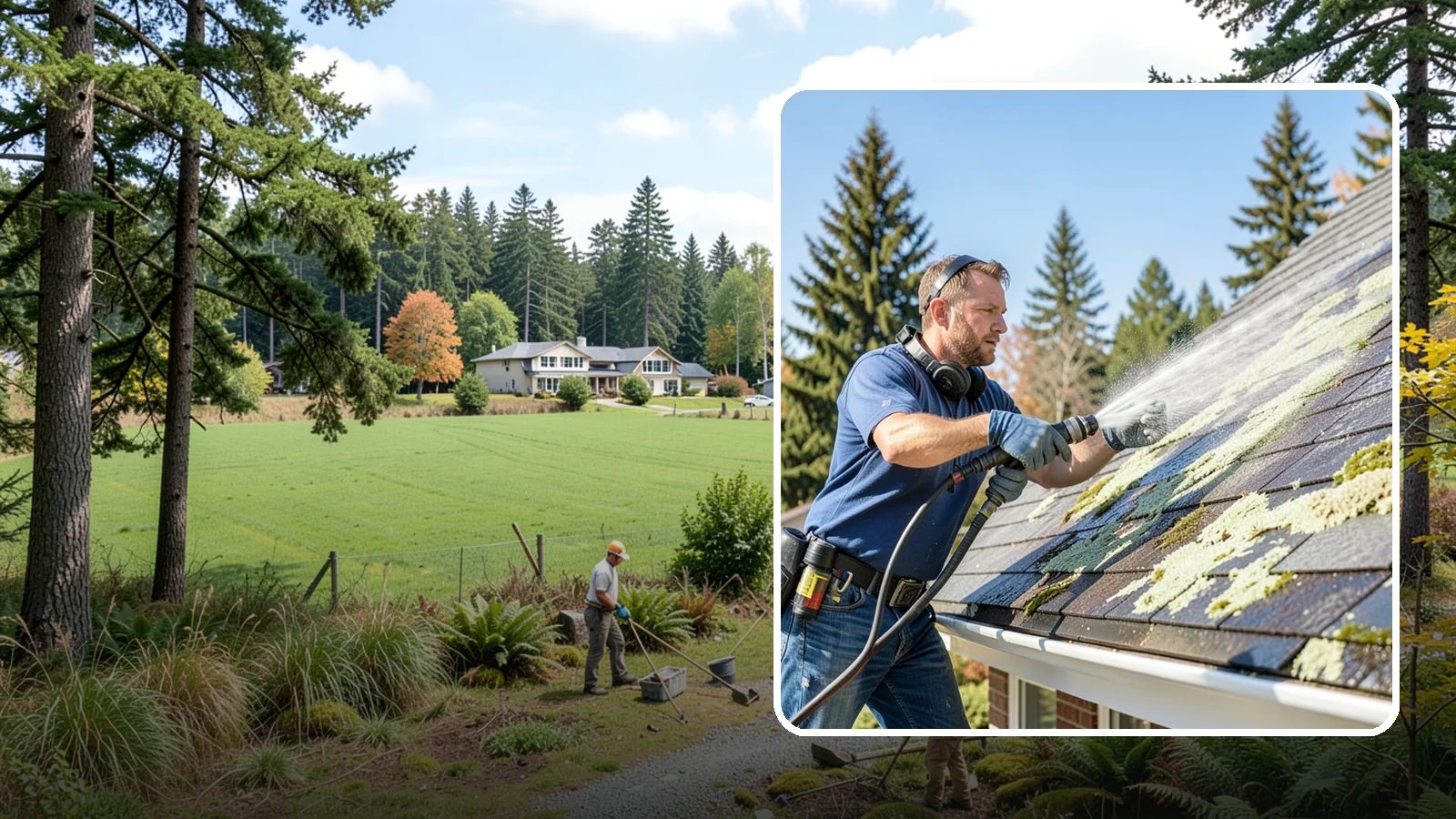 Roof Lichen Removal in Lyman, Skagit County, WA - Careful lichen removal that lifts stubborn, root-like growth from Washington roofs without tearing up the surface.