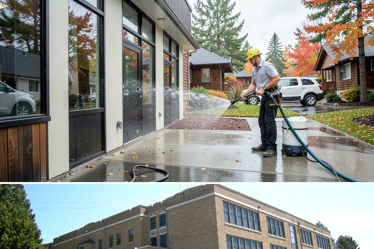 Roof Lichen Removal in Maple Valley, King County, WA - Treat lichen during dry summer weather so extended dwell treatments are not diluted by rain.
