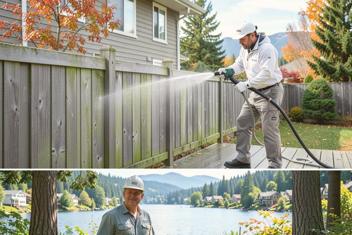 Roof Lichen Removal in Milton, King County, WA - Treat lichen during dry summer weather so extended dwell treatments are not diluted by rain.