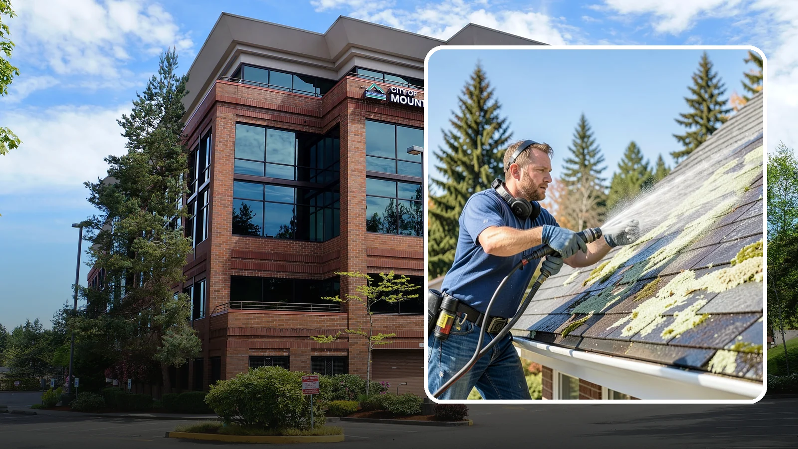 Roof Lichen Removal in Mountlake Terrace, Snohomish County, WA - Careful lichen removal that lifts stubborn, root-like growth from Washington roofs without tearing up the surface.