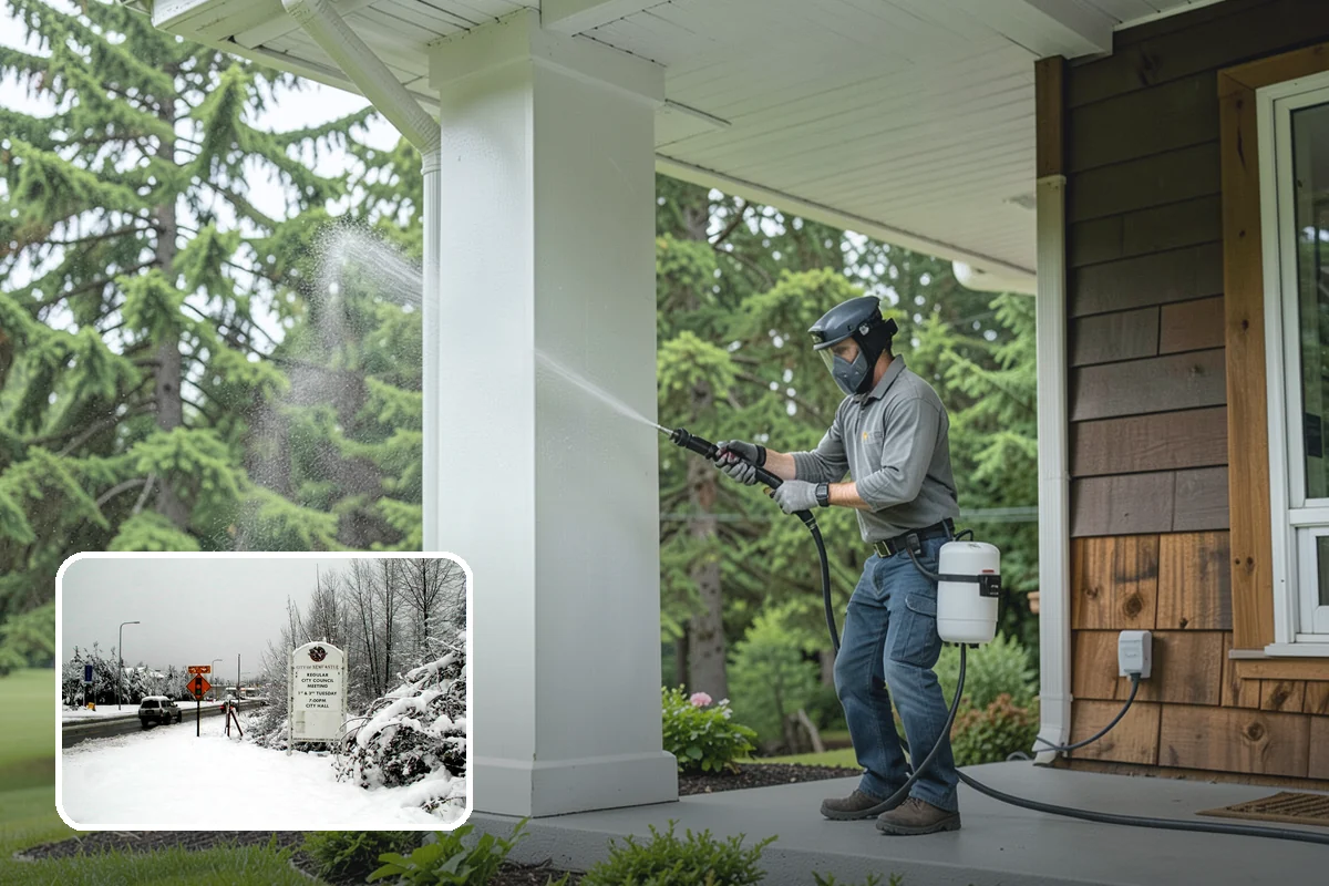 Roof Lichen Removal in Newcastle, King County, WA - Removes deeply anchored lichen that resists ordinary washing
