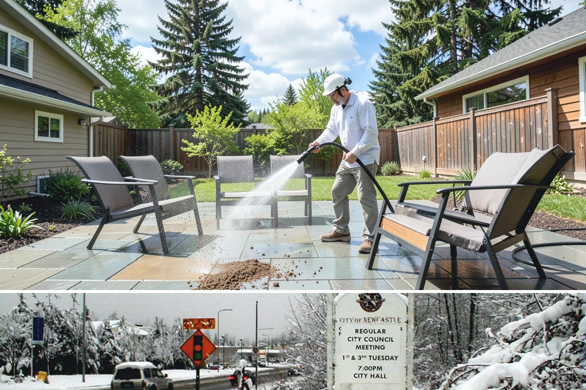 Roof Lichen Removal in Newcastle, King County, WA - Treat lichen during dry summer weather so extended dwell treatments are not diluted by rain.