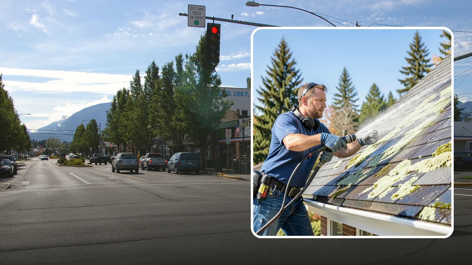Roof Lichen Removal in North Bend, King County, WA - Careful lichen removal that lifts stubborn, root-like growth from Washington roofs without tearing up the surface.