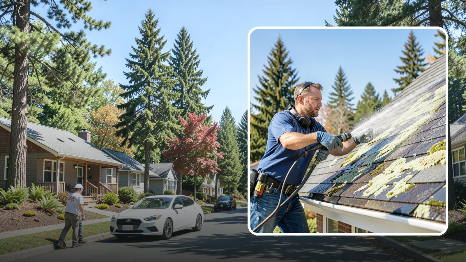 Roof Lichen Removal in Orting, Pierce County, WA - Careful lichen removal that lifts stubborn, root-like growth from Washington roofs without tearing up the surface.