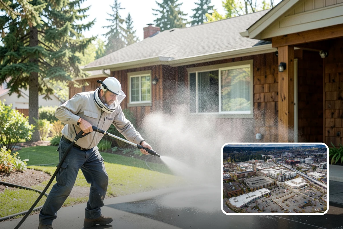 Roof Lichen Removal in Redmond, King County, WA - Removes deeply anchored lichen that resists ordinary washing