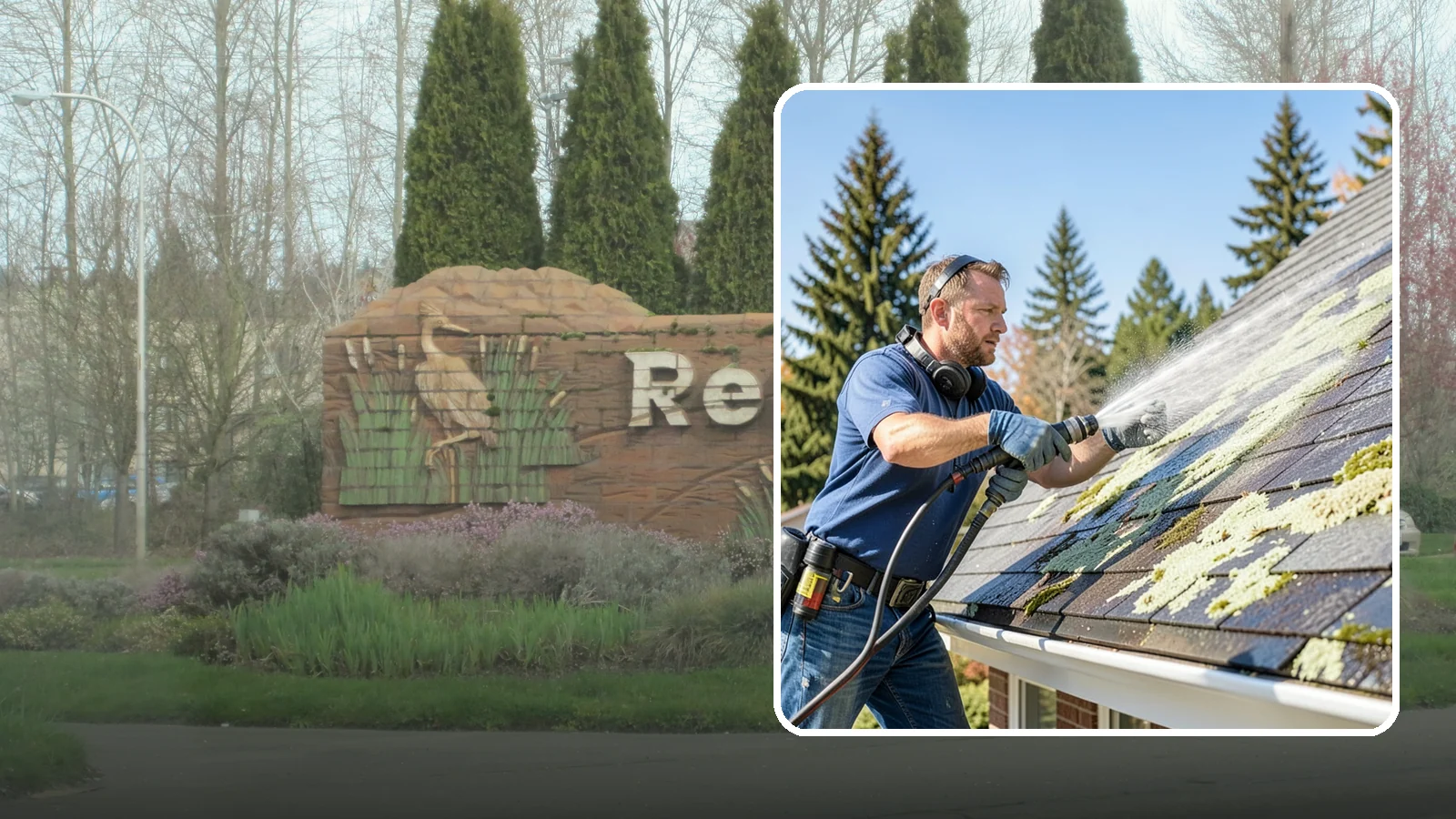 Roof Lichen Removal in Renton, King County, WA - Careful lichen removal that lifts stubborn, root-like growth from Washington roofs without tearing up the surface.