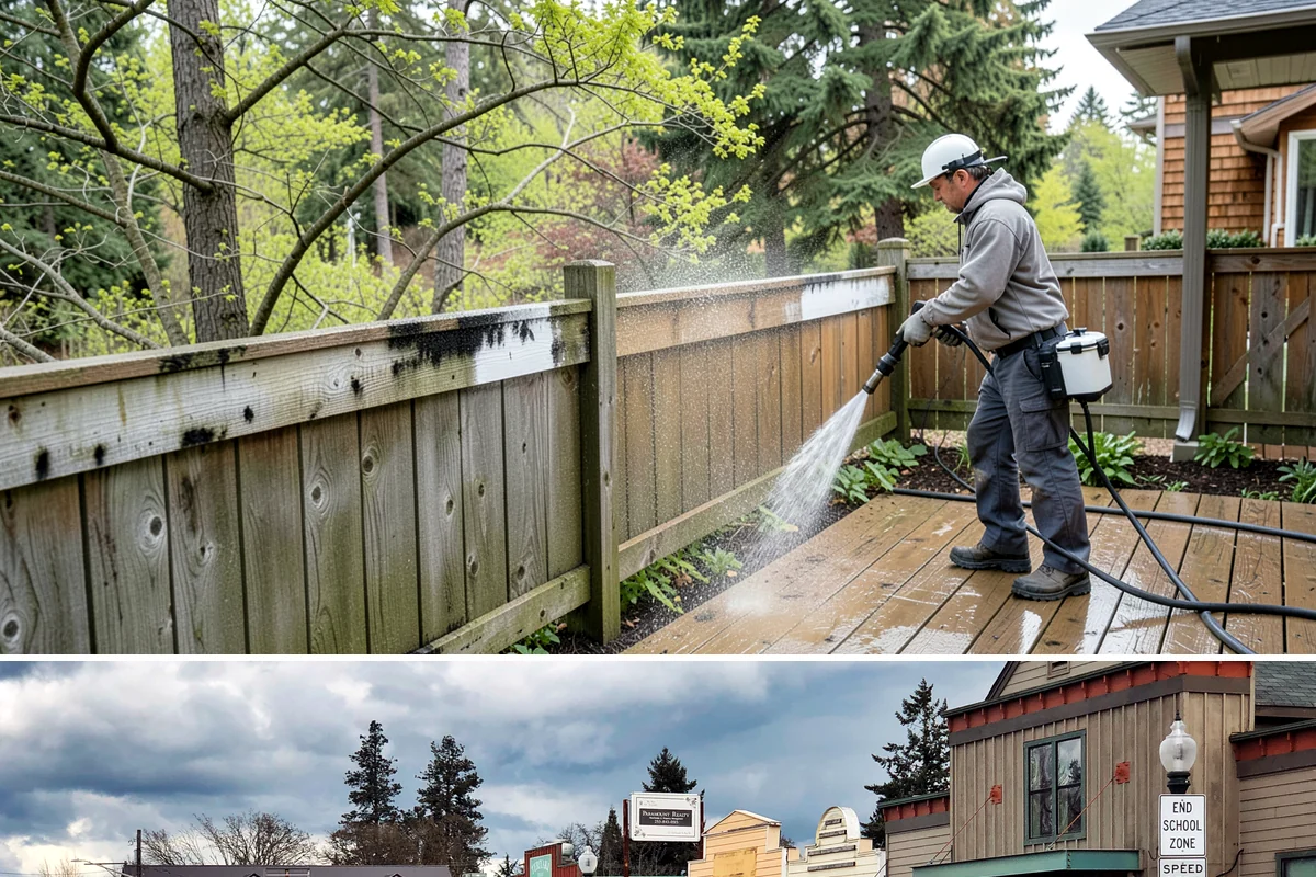 Roof Lichen Removal in Roy, Pierce County, WA - Treat lichen during dry summer weather so extended dwell treatments are not diluted by rain.
